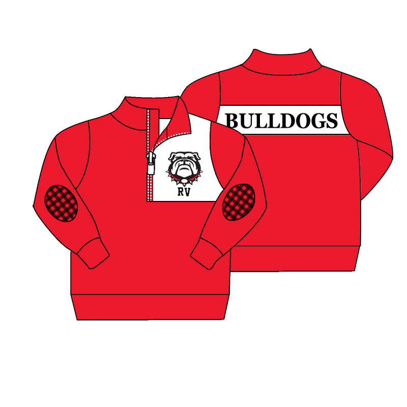 Bulldog CUSTOM football team boy clothes MOQ:3
