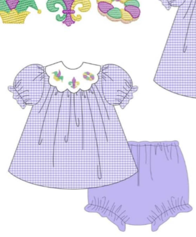CUSTOM MOQ3 Mardi Gras girl OUTFIT 202412