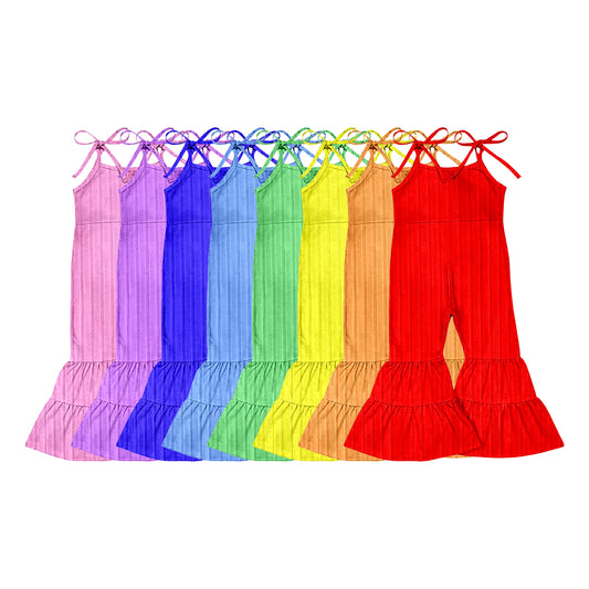 SR3163 red   girl summer  jumpsuit  202506 preorder