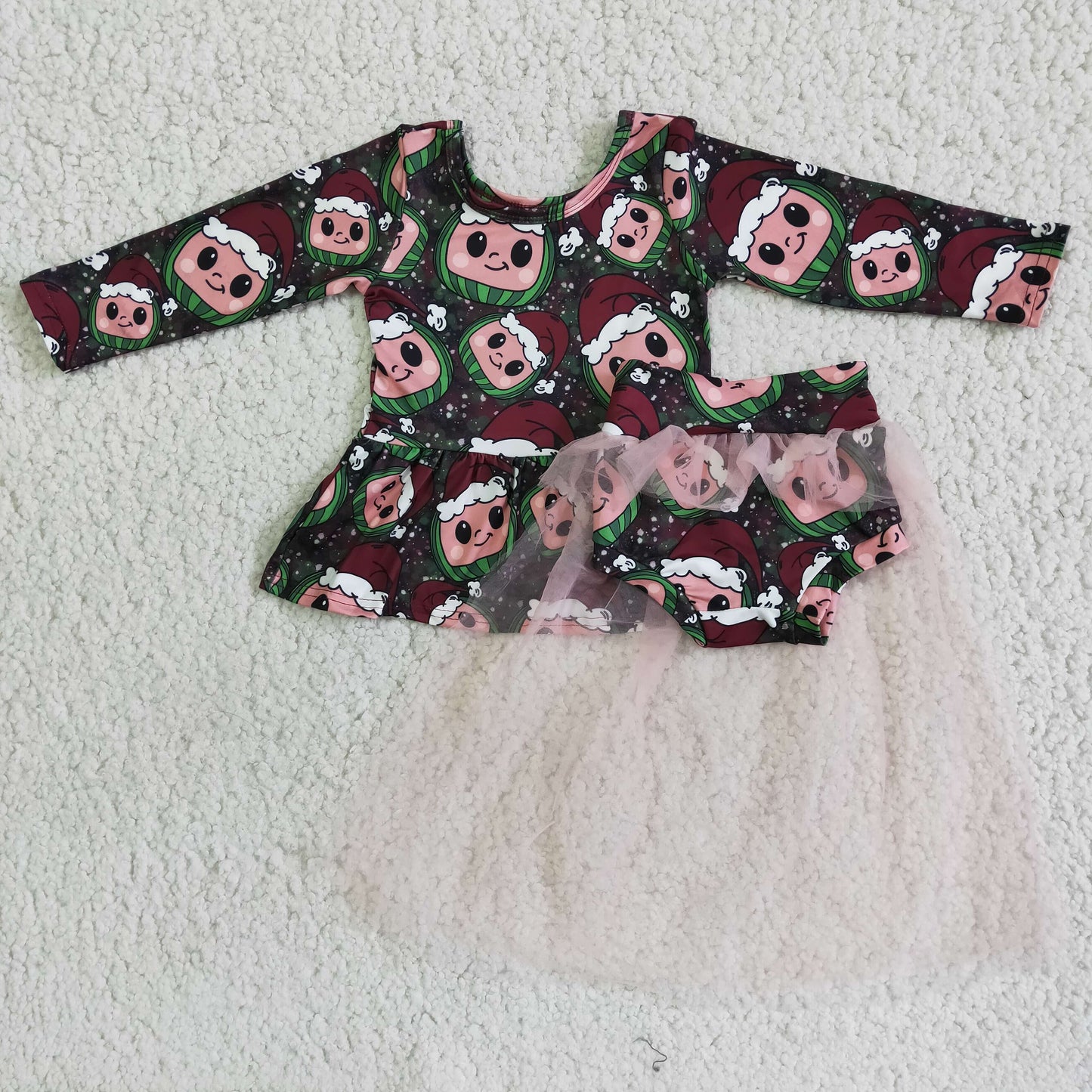 Promotion 6 A8-4 tulle Cartoon red long sleeve outfit 202408 rts