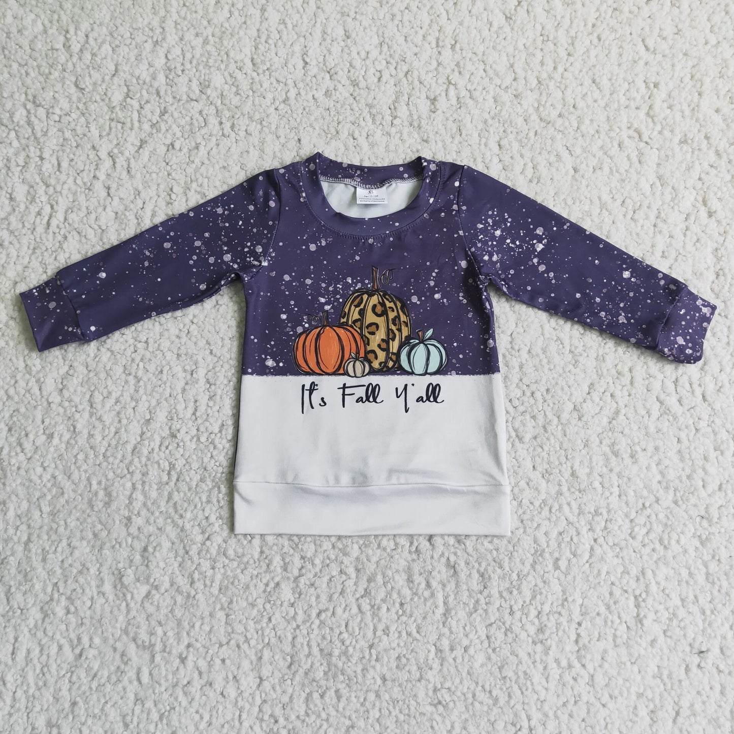 Promotion 6 B4-32 Halloween boy fall pumpkin long sleeve top