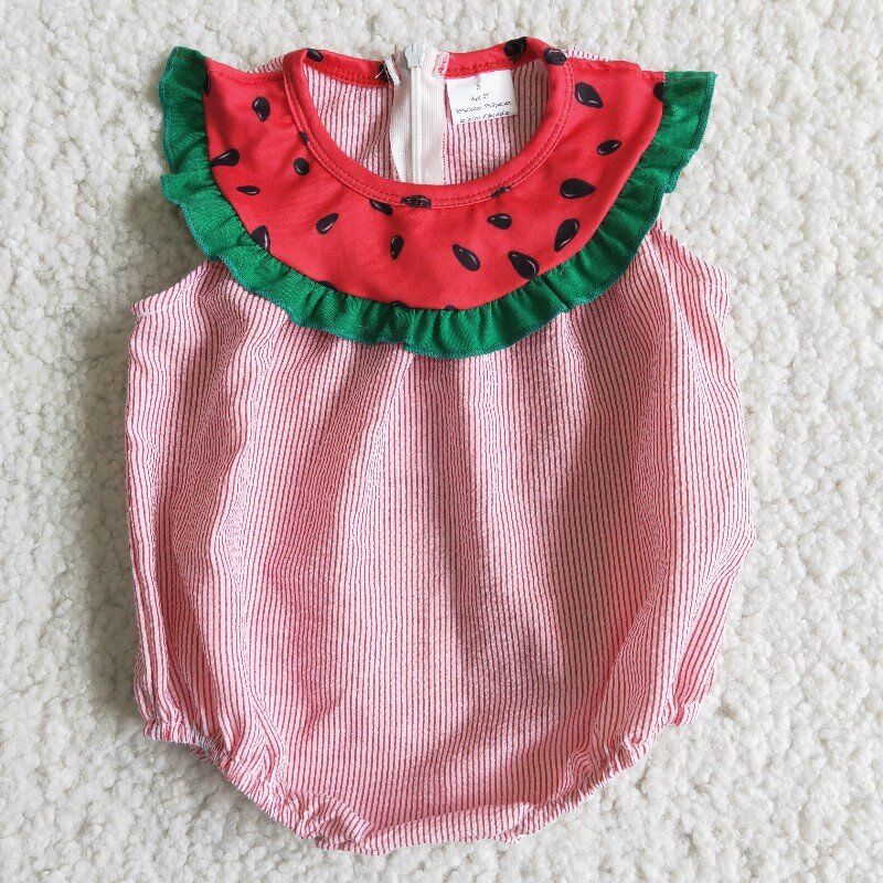 Promotion B5-11 promotion watermelon short sleeve romper
