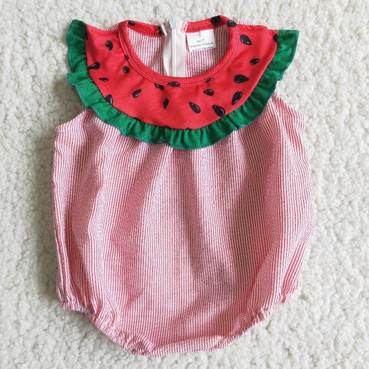 Promotion B5-11  promotion watermelon short sleeve romper