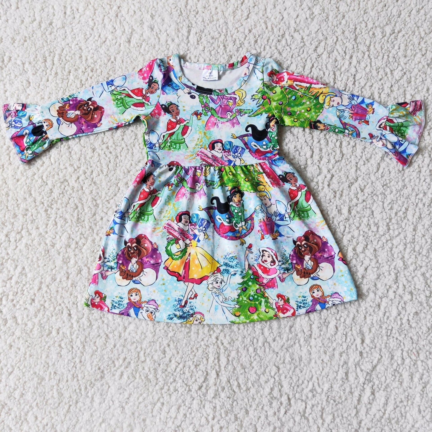 Promotion RTS Cartoon princess long sleeve dress