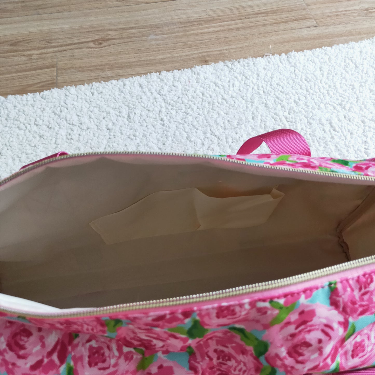 RTS 0913 18.5*11.2*7.9 inches hold-all bag rose flower