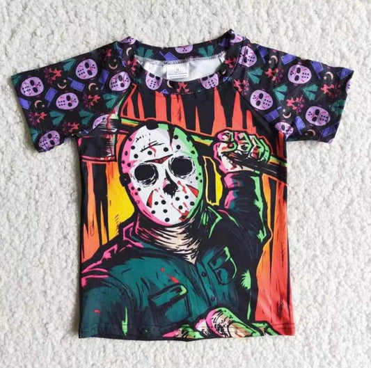 RTS colorful Halloween boy short sleeve shirt top 0630
