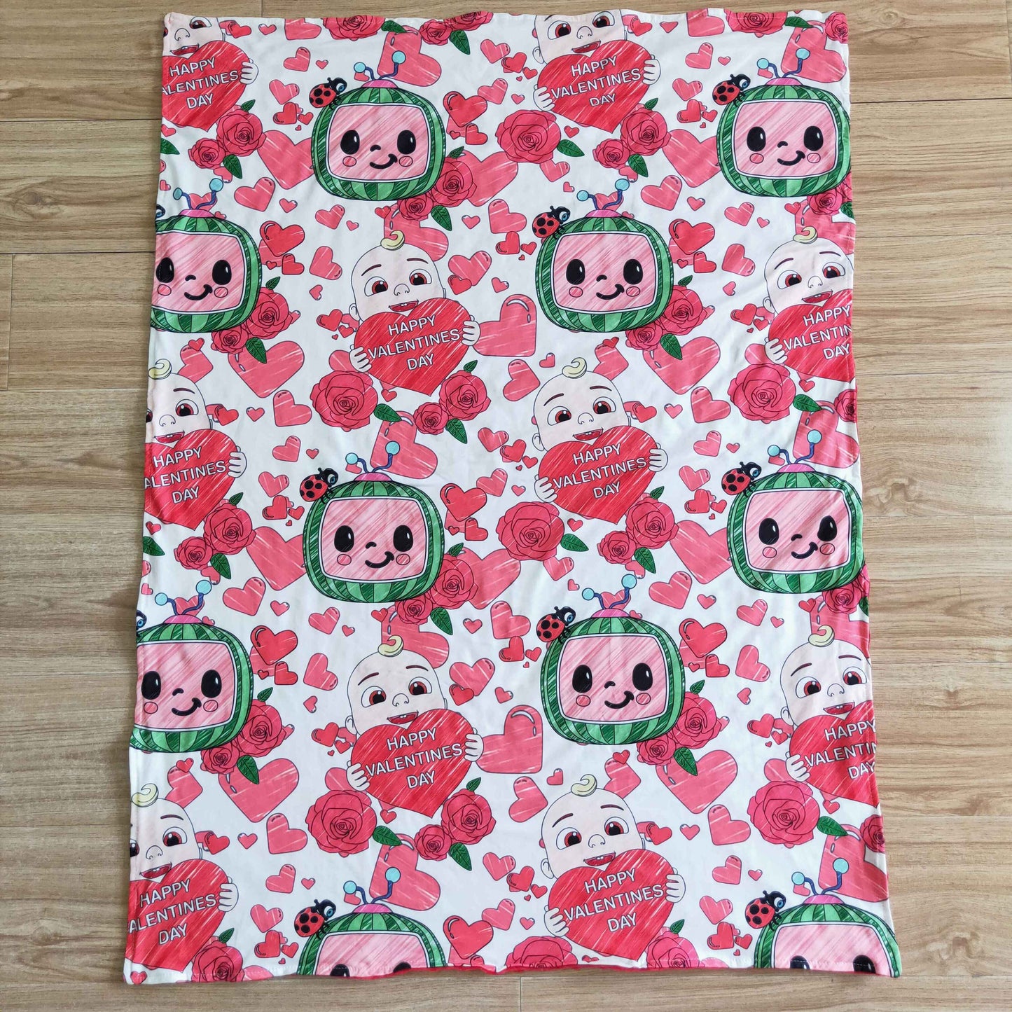 promotion 6 B2-18 valentine floral red cartoon blanket