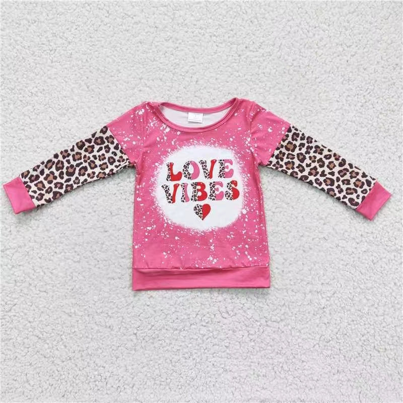 GT0071 love vibe valentine leopard long sleeve girl sweatershirt 20230107 RTS