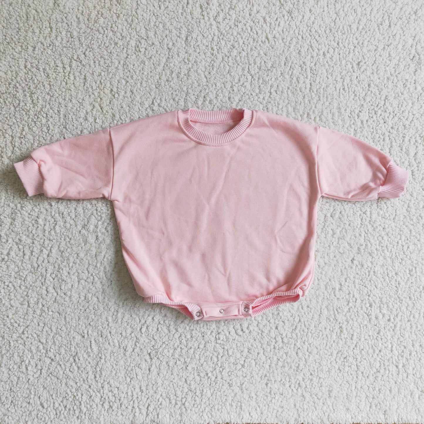 LR0163 RTS 1101 cotton pink sweater girl long sleeve romper