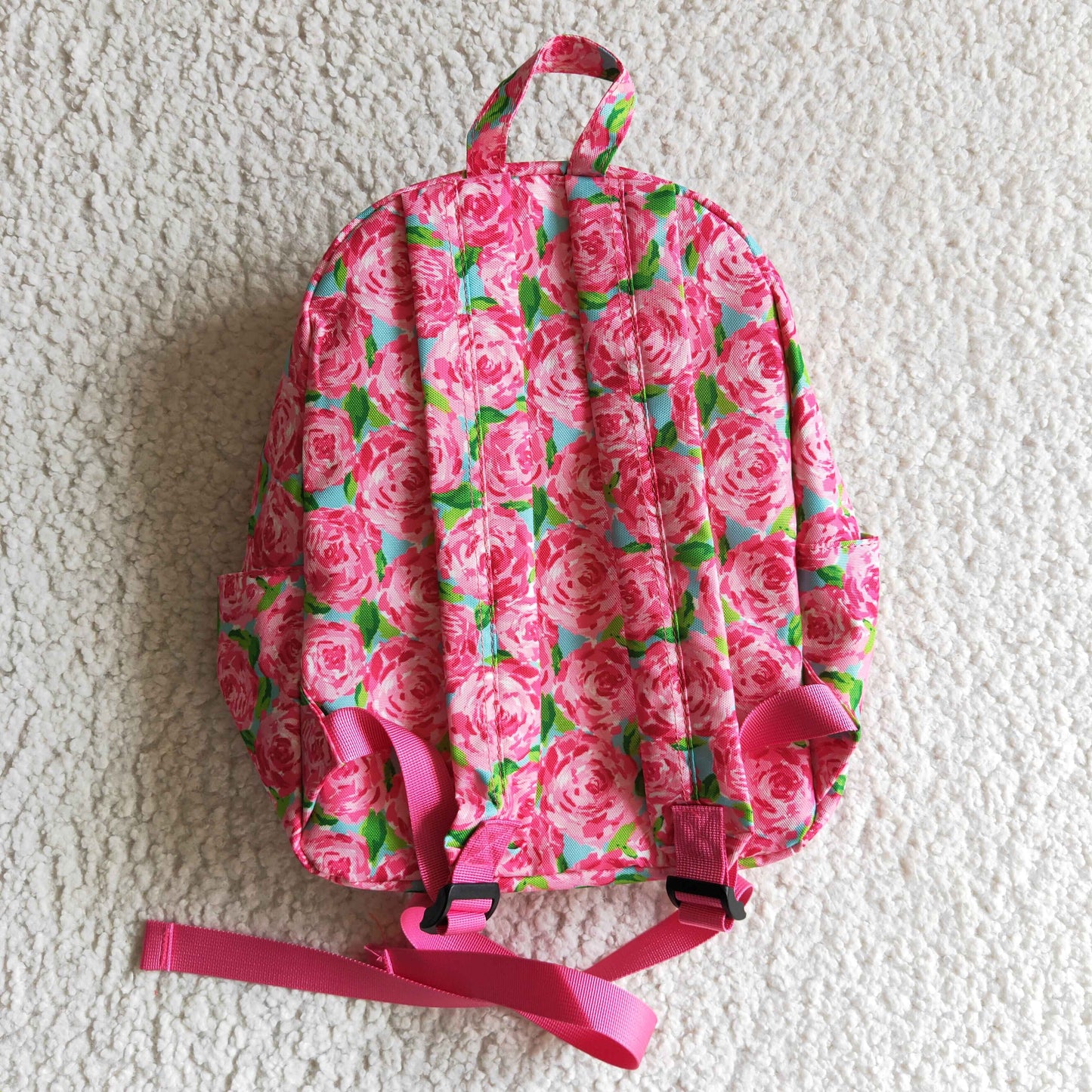 RTS 10*13.9*4inches pink ROSE floral bag 0924