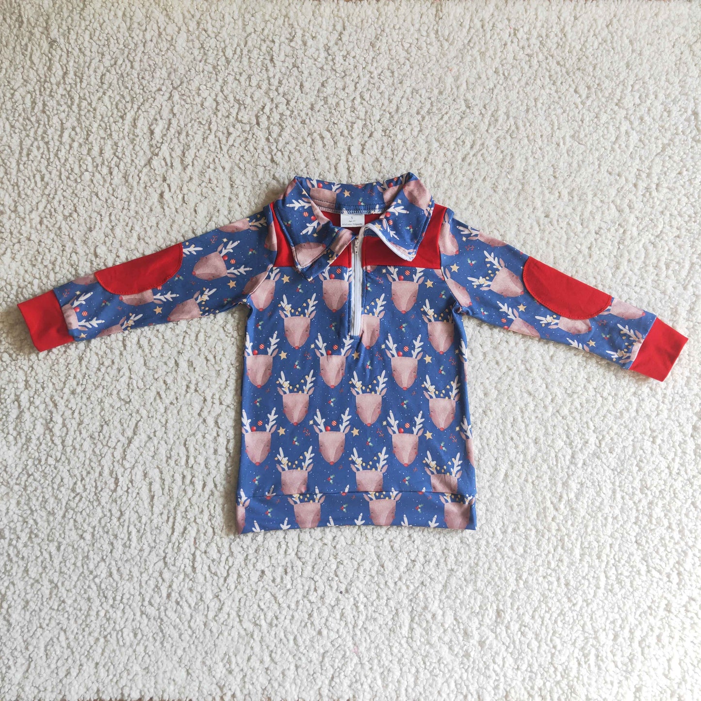 PROMOTION PRICE BT0071 fall long sleeve girl christmas deer top preorder pullover RTS 20230612