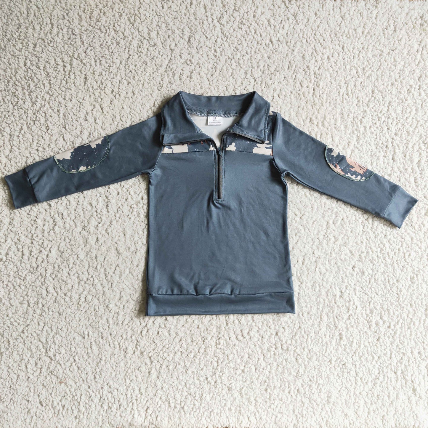 promotion BT0112 zipper boy long sleeve coat pullover top Christmas tree