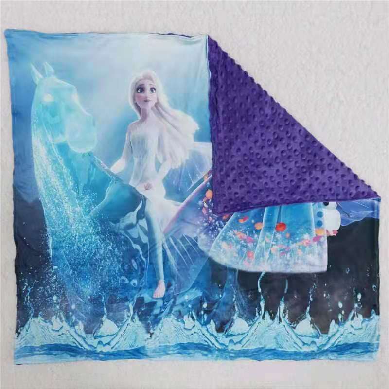 RTS Cartoon ice blue blanket 6 B1-36
