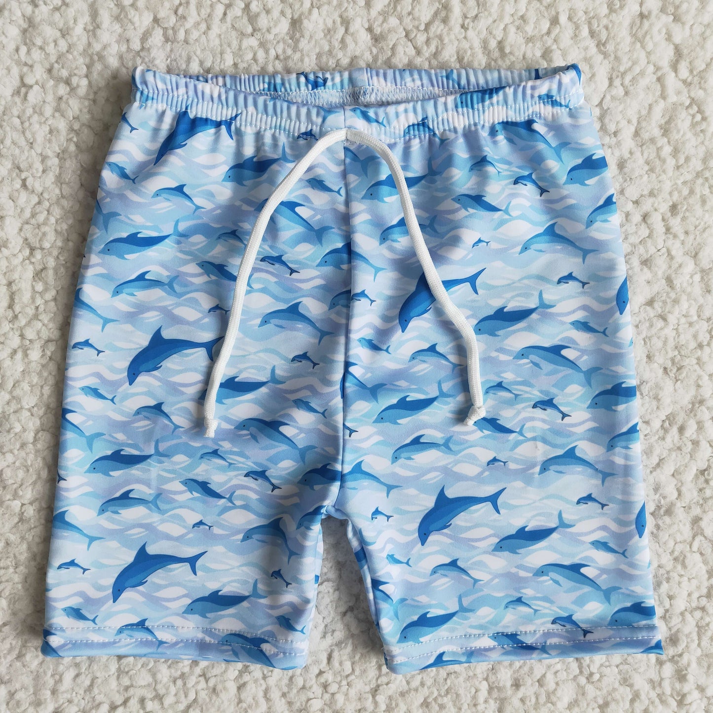 promotion RTS E9-16 cartoon whale blue fish boy trunk boy shorts swimwear 0117