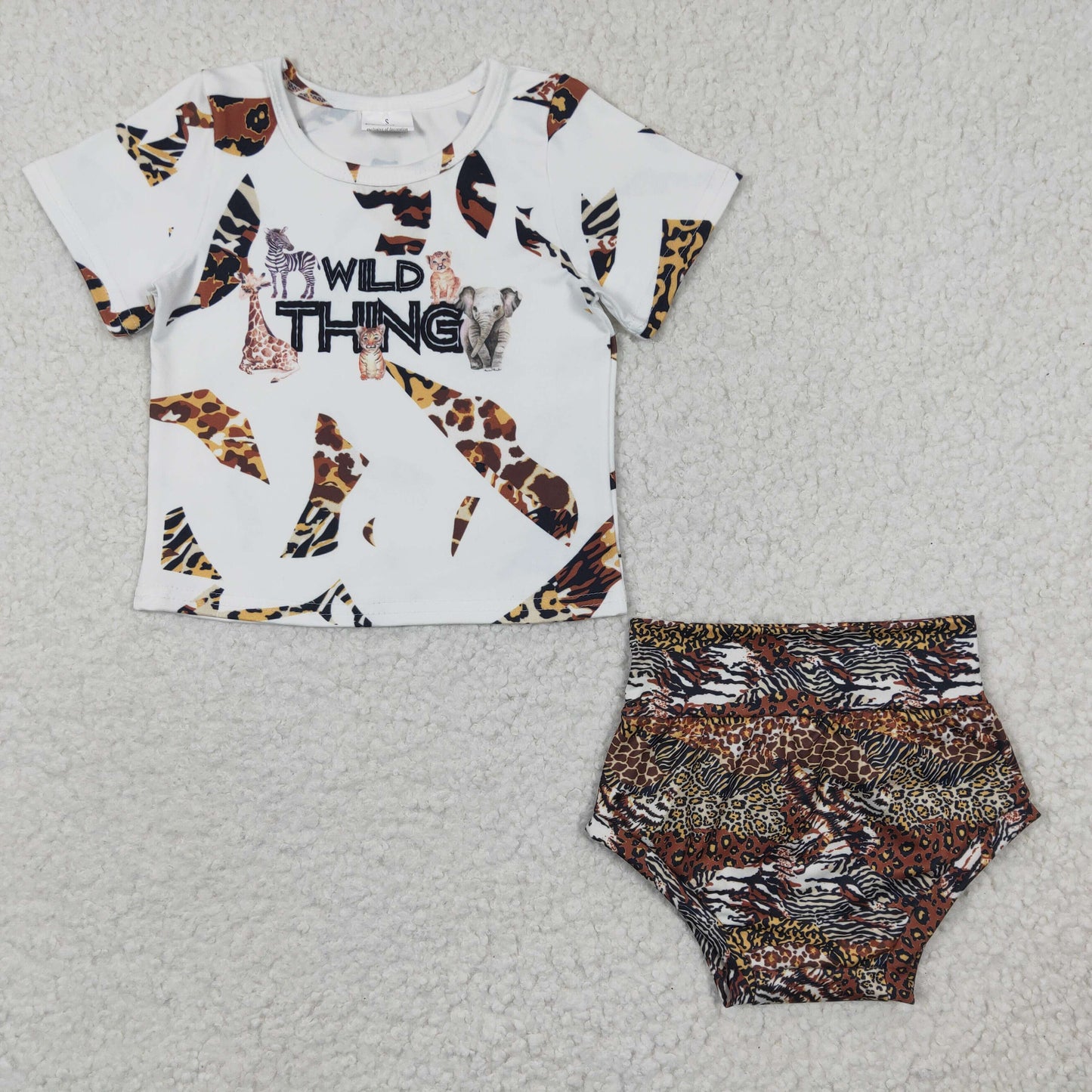 promotion  western choose headband GBO0096 wild thing animal summer girl bummies outfit 20230323 RTS