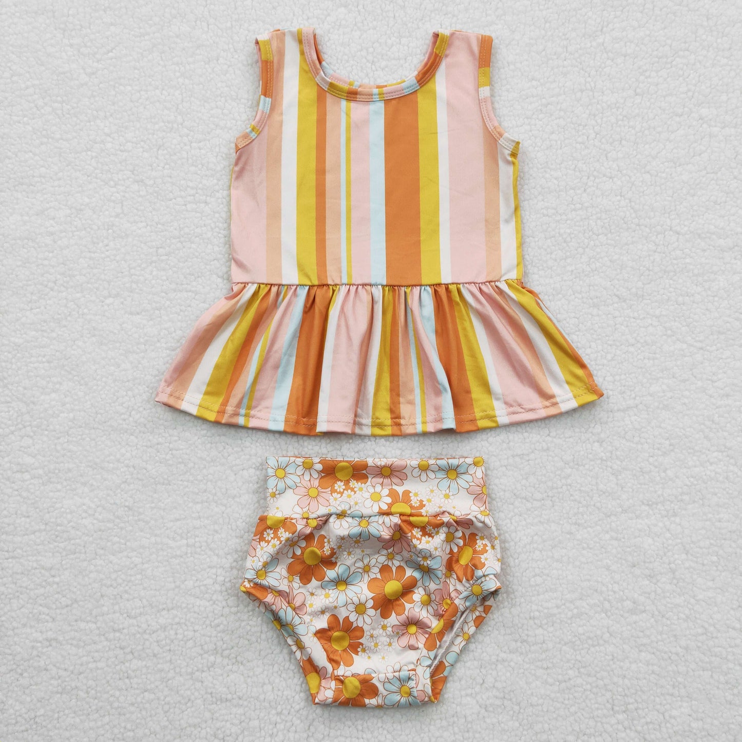 GBO0105 flower summer girl bummies outfit 20230405 RTS