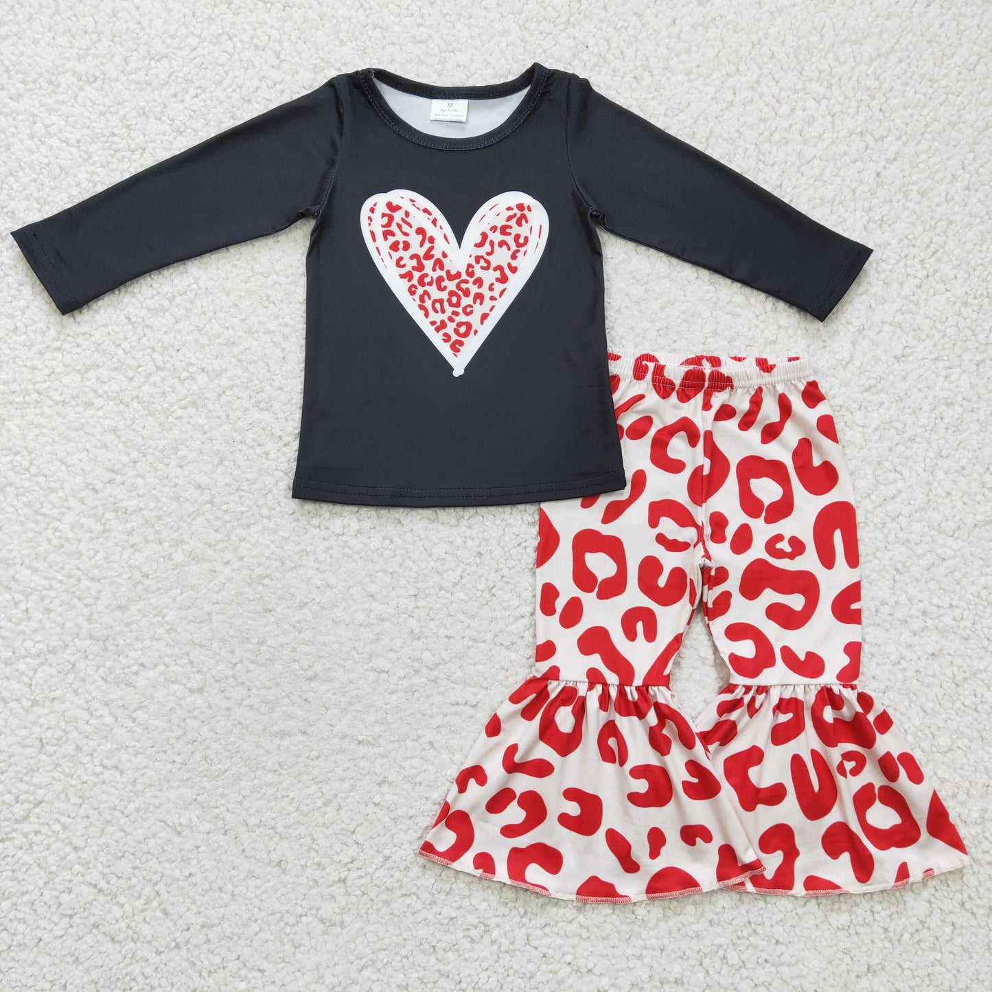 GLP0404 RTS short sleeve love valentine girl outfit 1224
