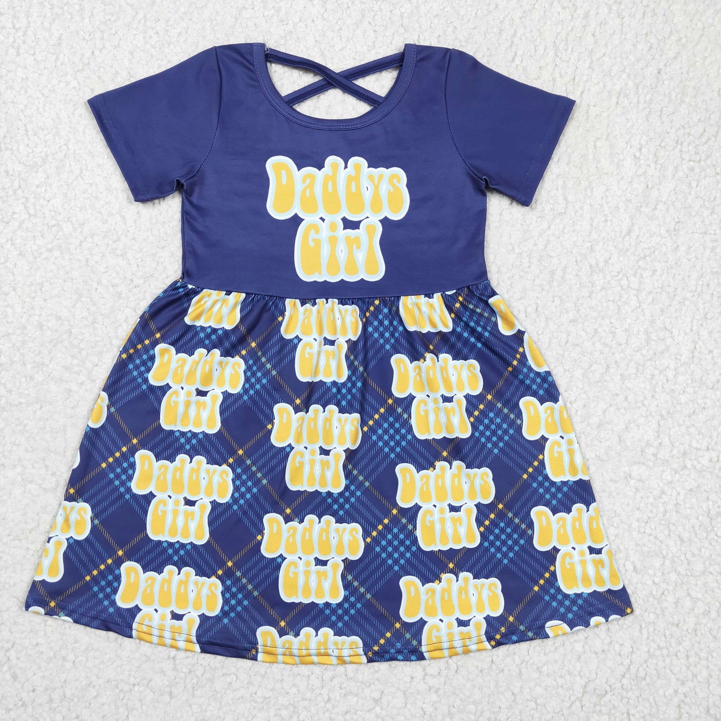promotion GSD0196 daddy girl short sleeve girl dress 20230103 RTS