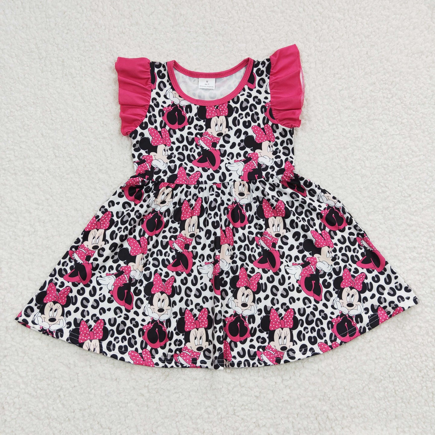 GSD0214 short sleeve mouse cartoon girl dress RTS