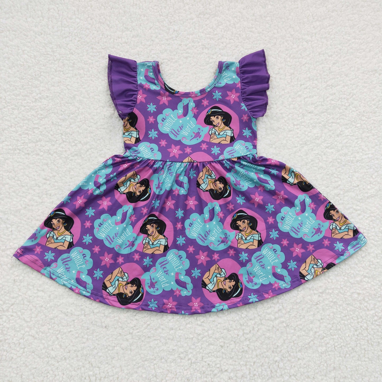 GSD0230 flower princess short sleeve girl dress 20230220 RTS