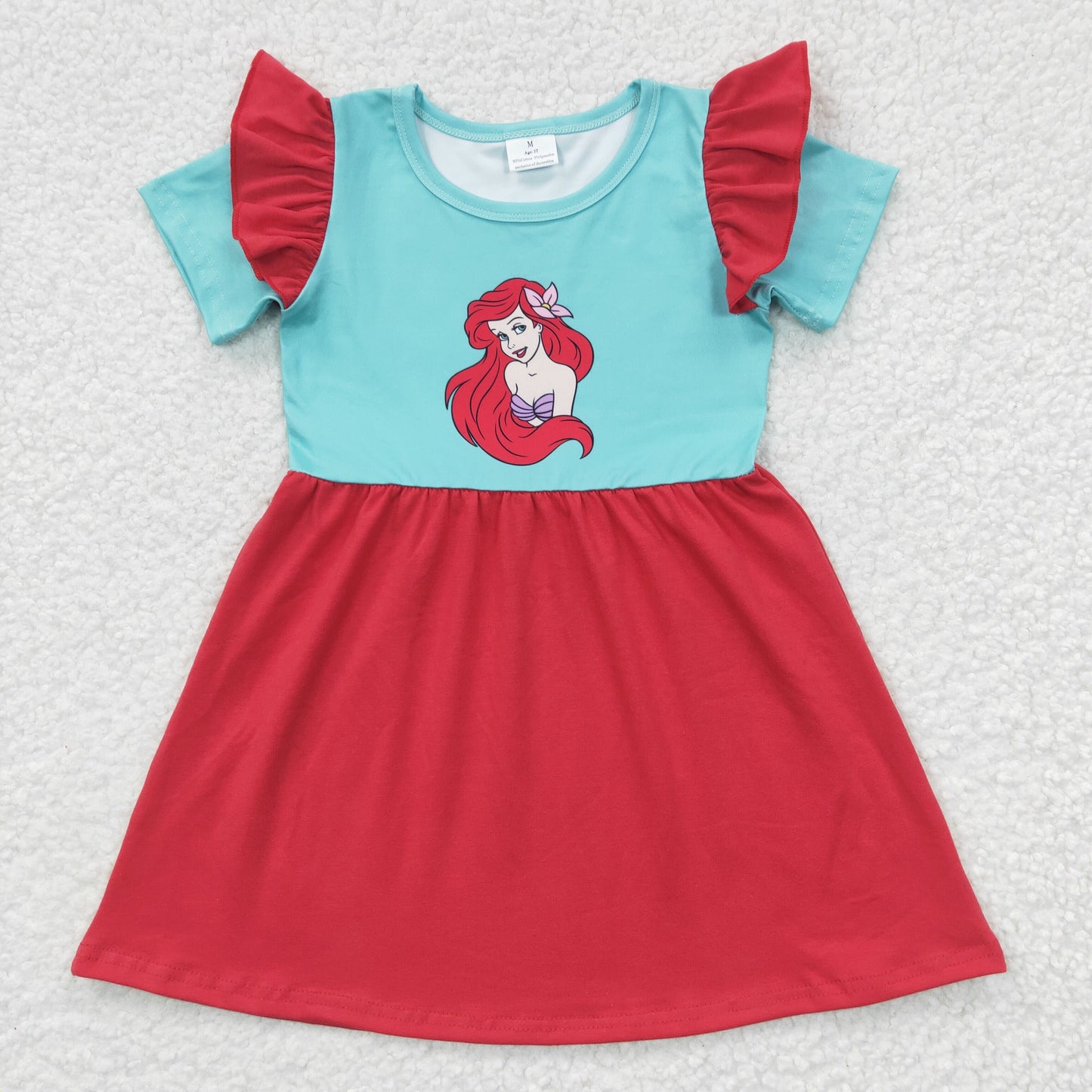 promotion GSD0250 short sleeve cartoon princess girl dress 20230313 rts