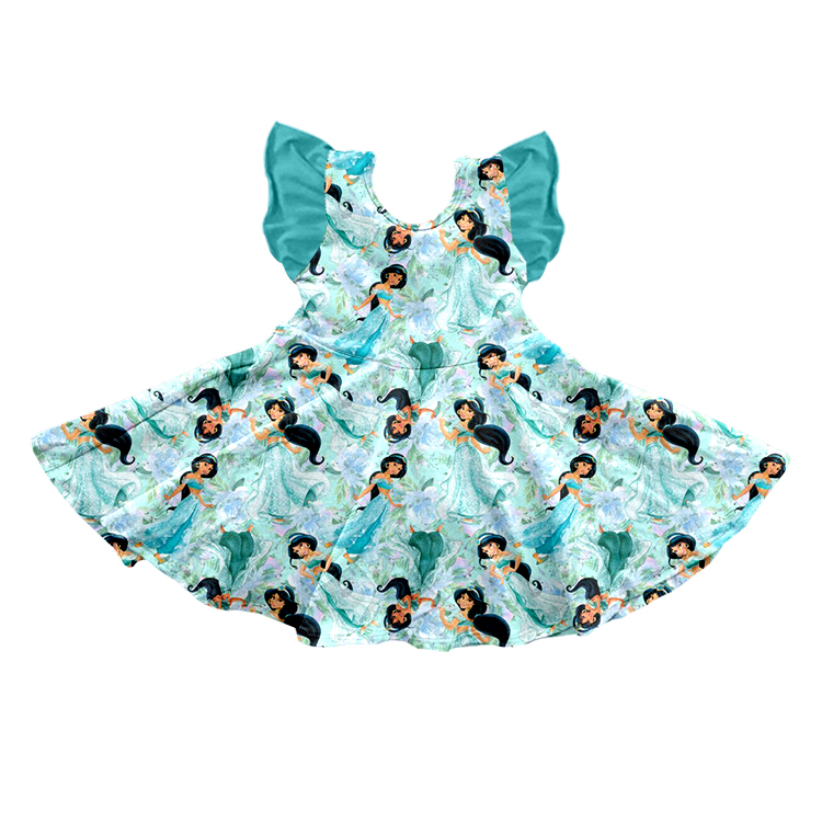 promotion GSD0267 preorder western puffy princess short sleeve girl dress 20230306 RTS