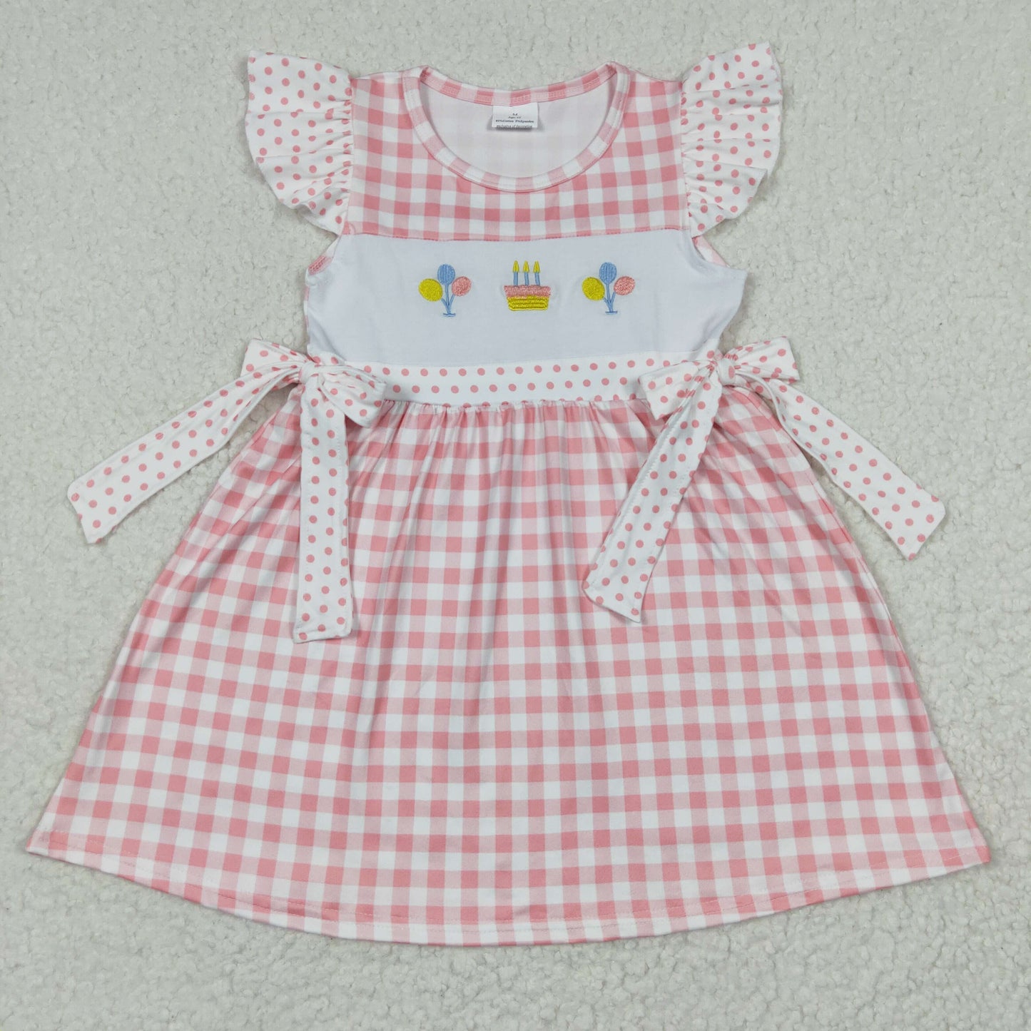GSD0276 birthday embroidery puffy short sleeve girl dress 20230325 RTS