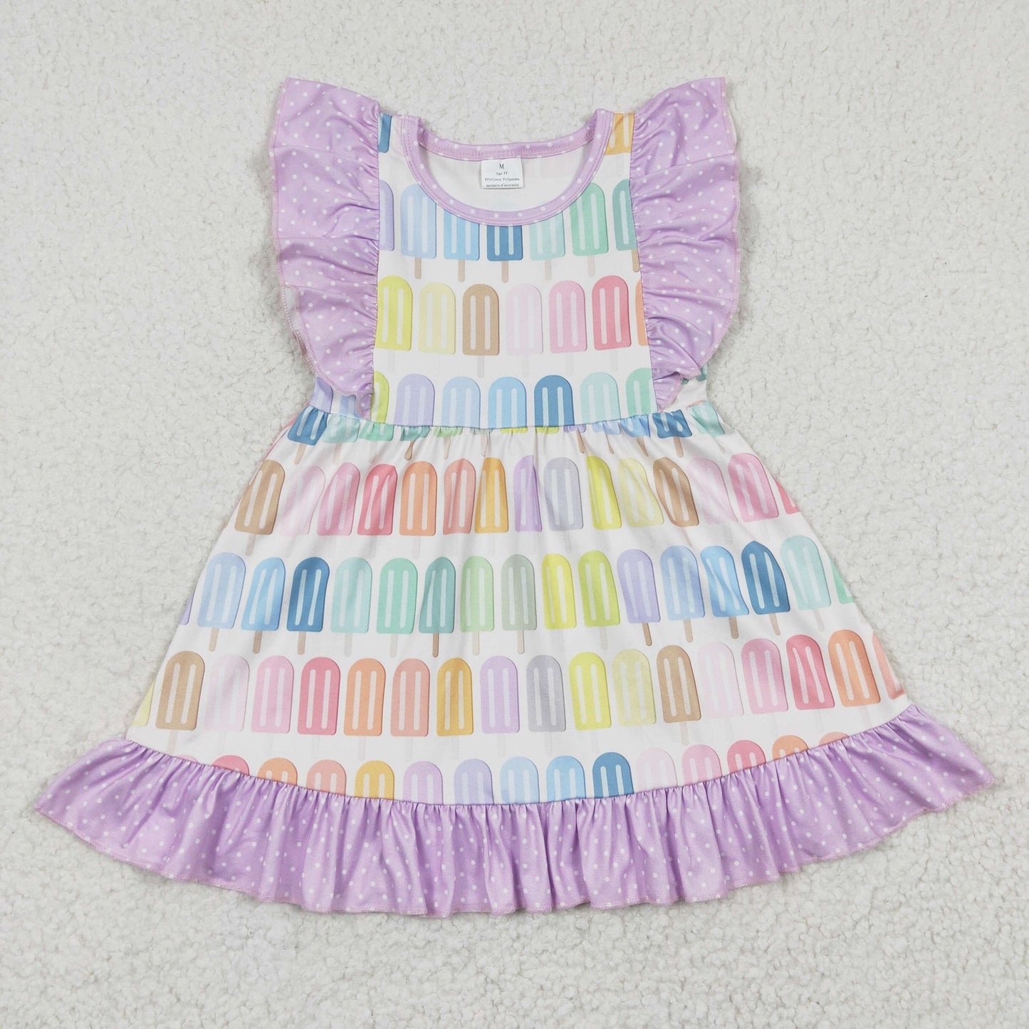 promotion RTS GSD0293 ice popstick short sleeves girl dress 20230323 RTS
