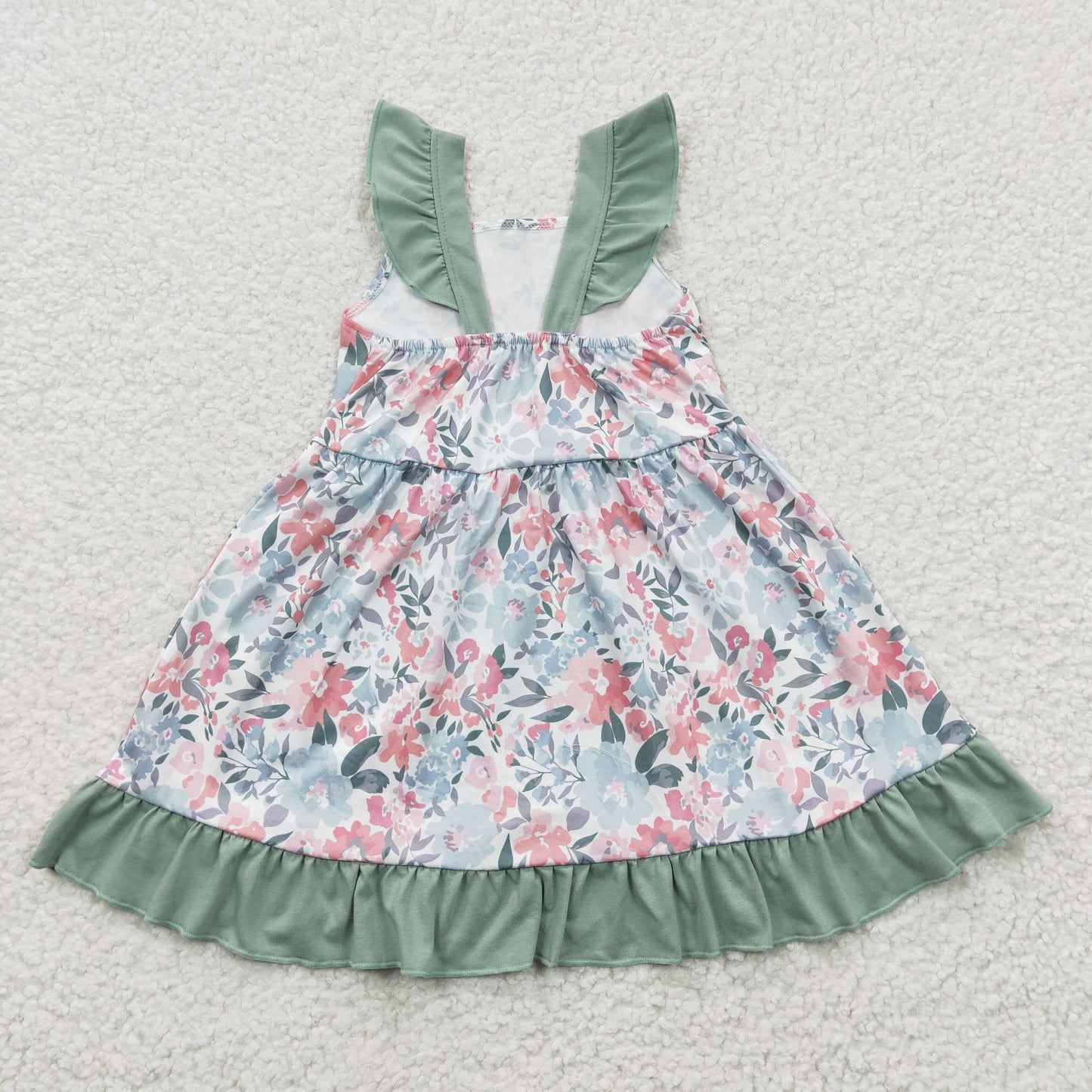 GSD0319 short sleeve sibling flower girl summer dress 20230404 RTS