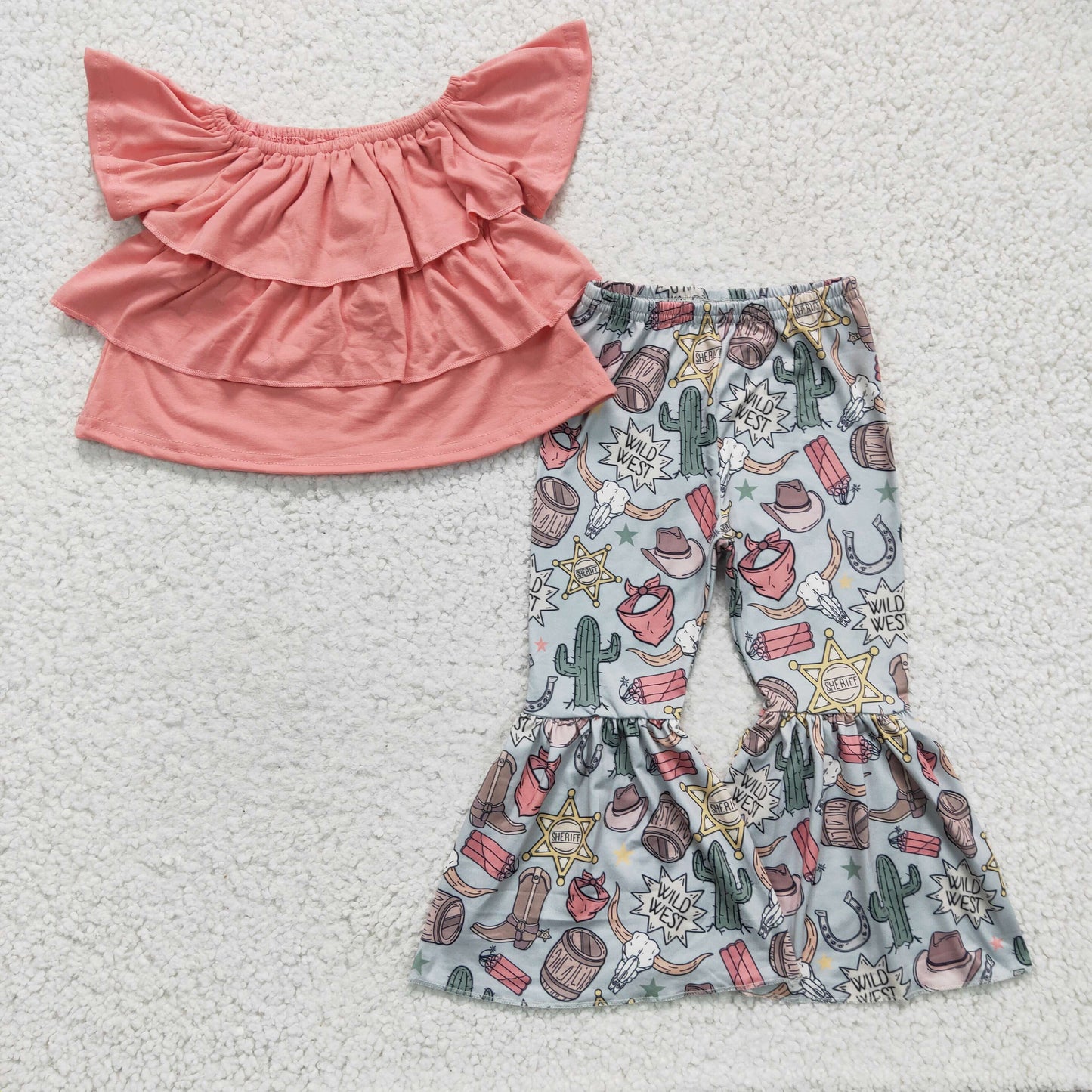 GSPO0293 short sleeve western cow girl outfit 1212 RTS