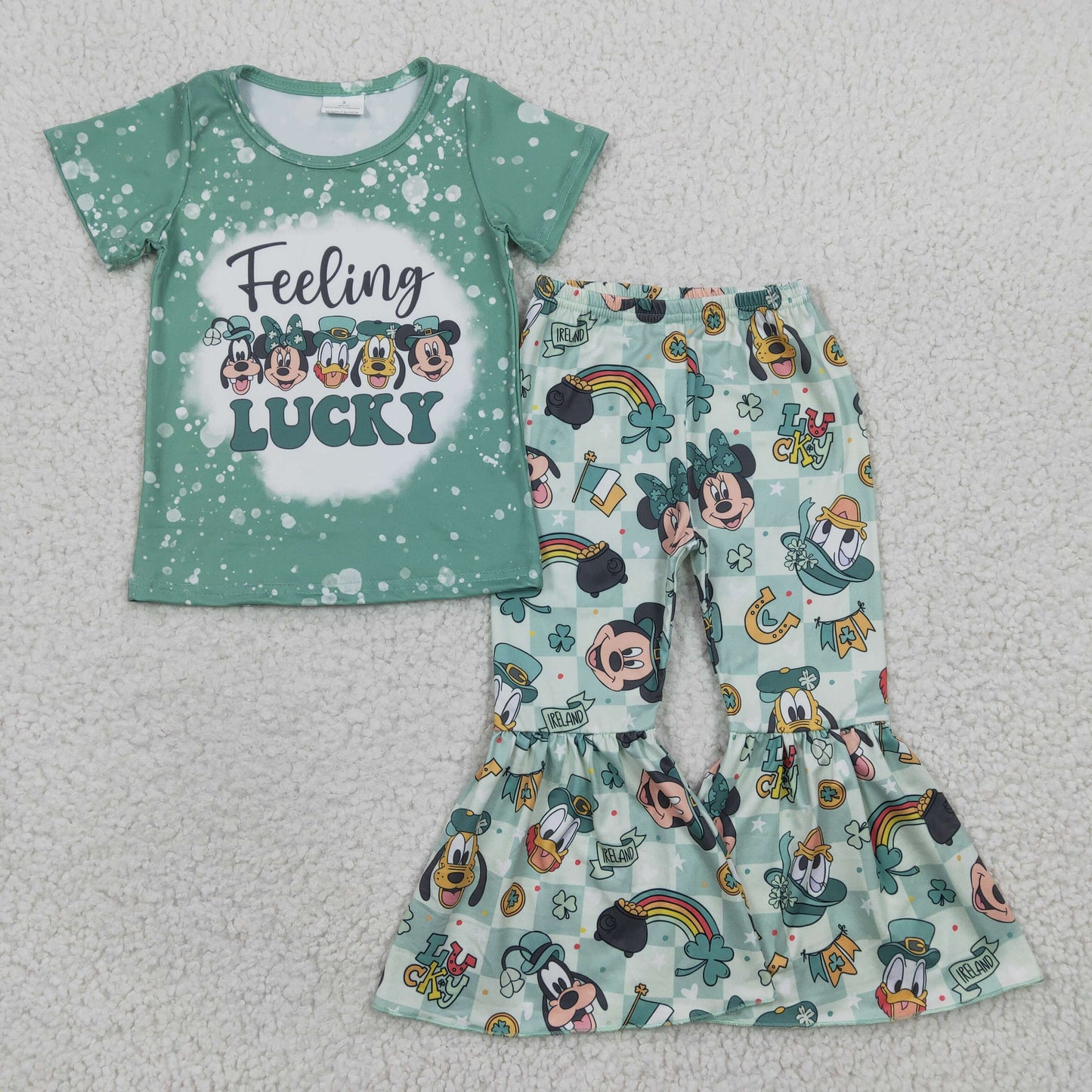 GSPO0430 western feeling mouse lucky short sleeve girl outfit 20230210 RTS