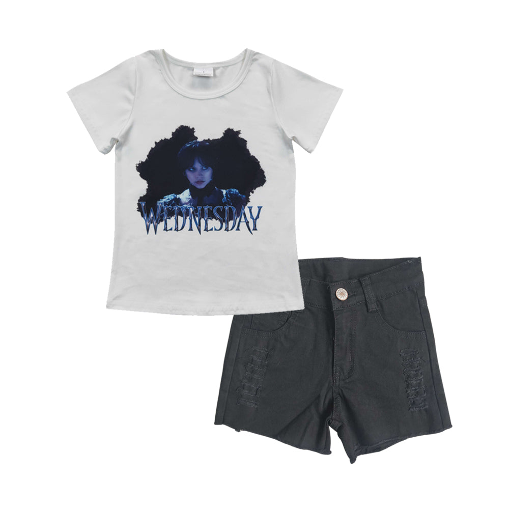 组合GSSO0285 wednesday shorts jeans denim girl summer outfit 20230324 RTS