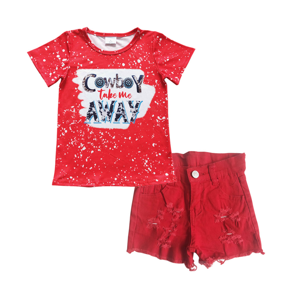 组合GSSO0292 western shorts jeans denim girl summer outfit 20230324 RTS