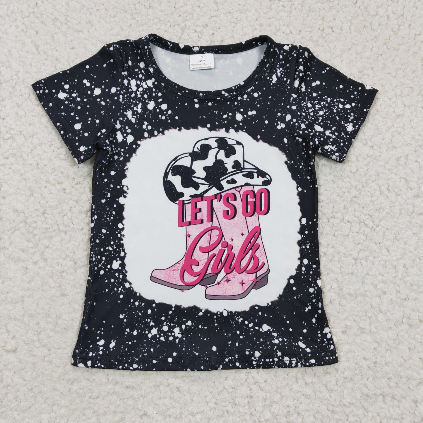 GT0125 short sleeve western girl girl top tee t-shirt 20230110 RTS