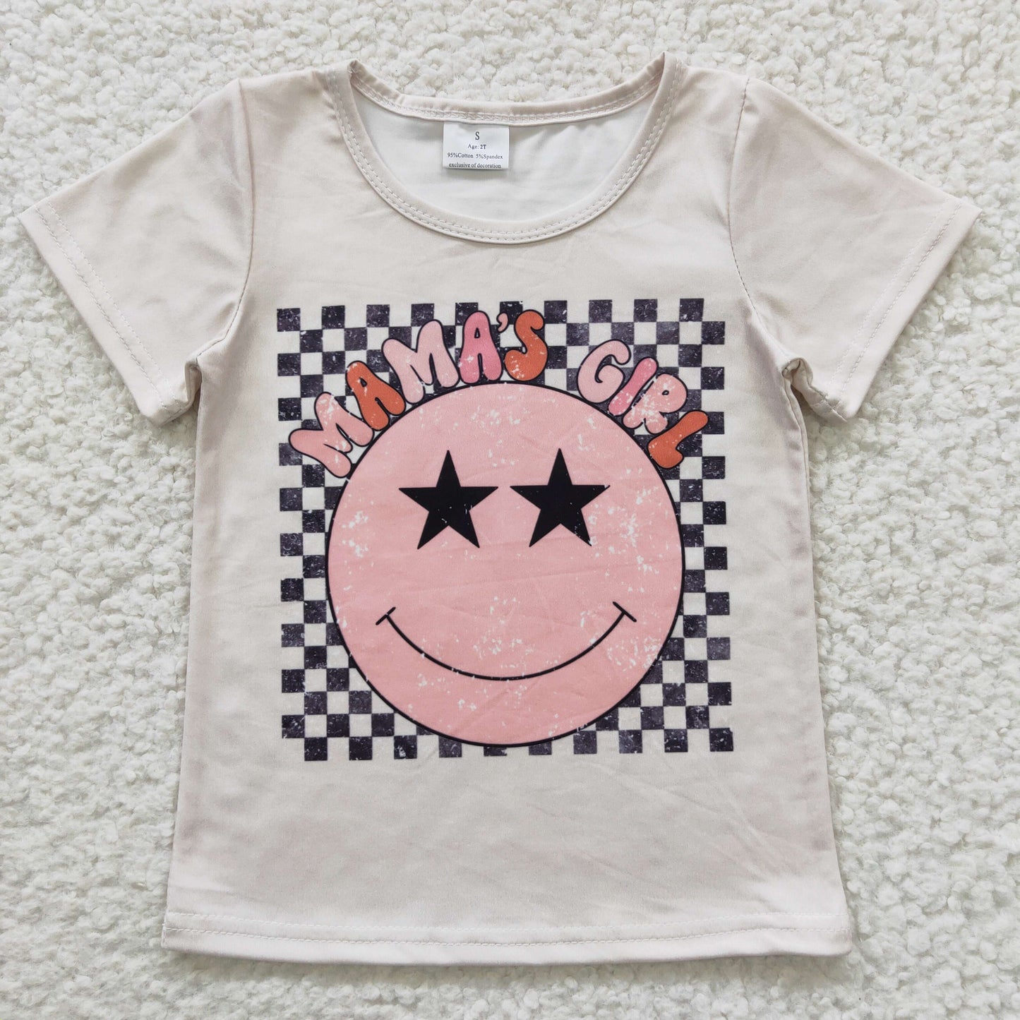 GT0173 short sleeve western Smile girl boy shirt preorder 20230410 RTS