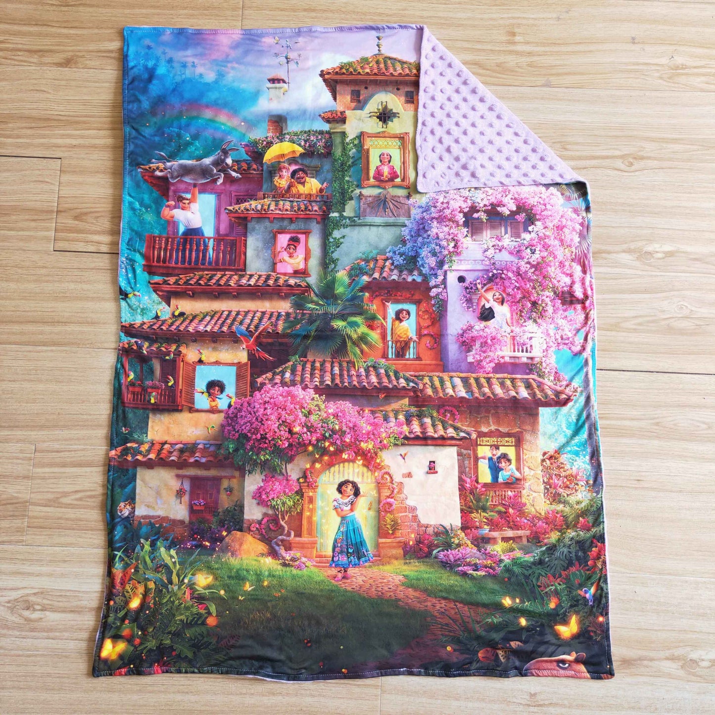 cartoon magical dance girl butterfly flower blankets 0312