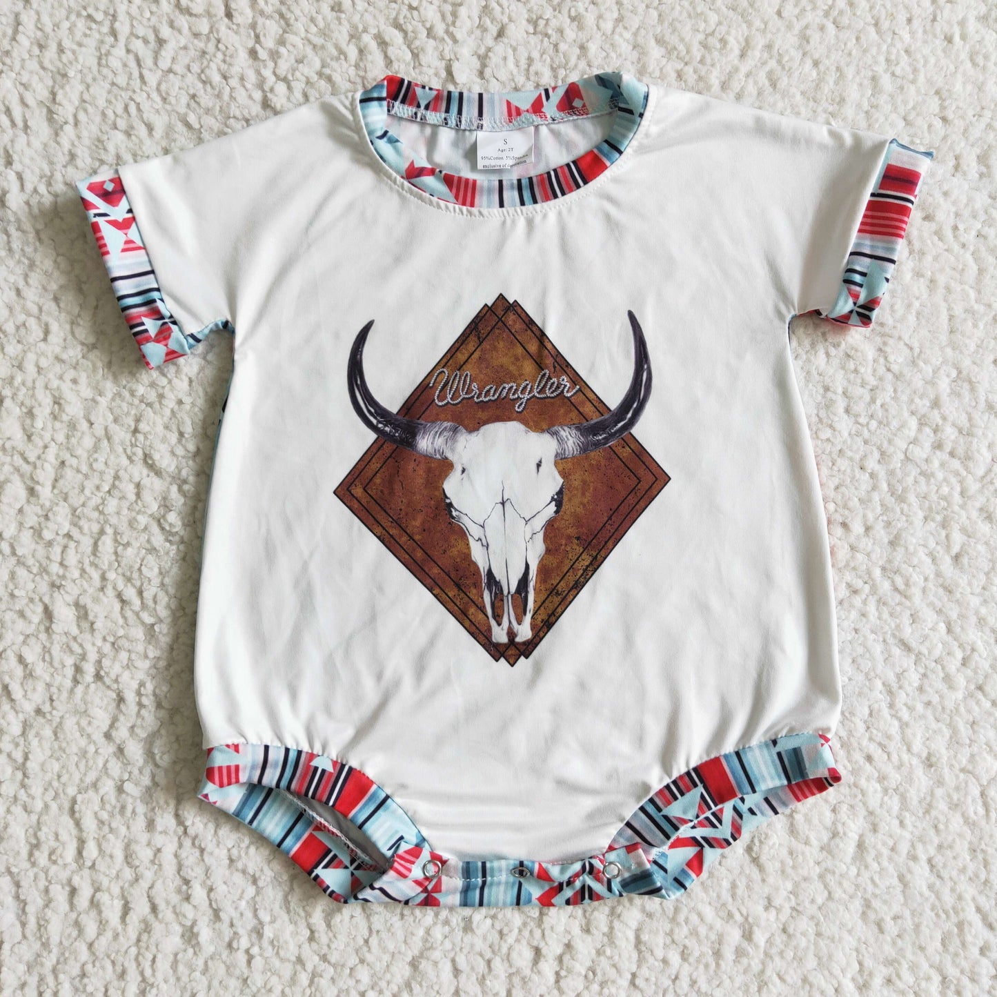 RTS 0928 cow short sleeve girl ROMPER