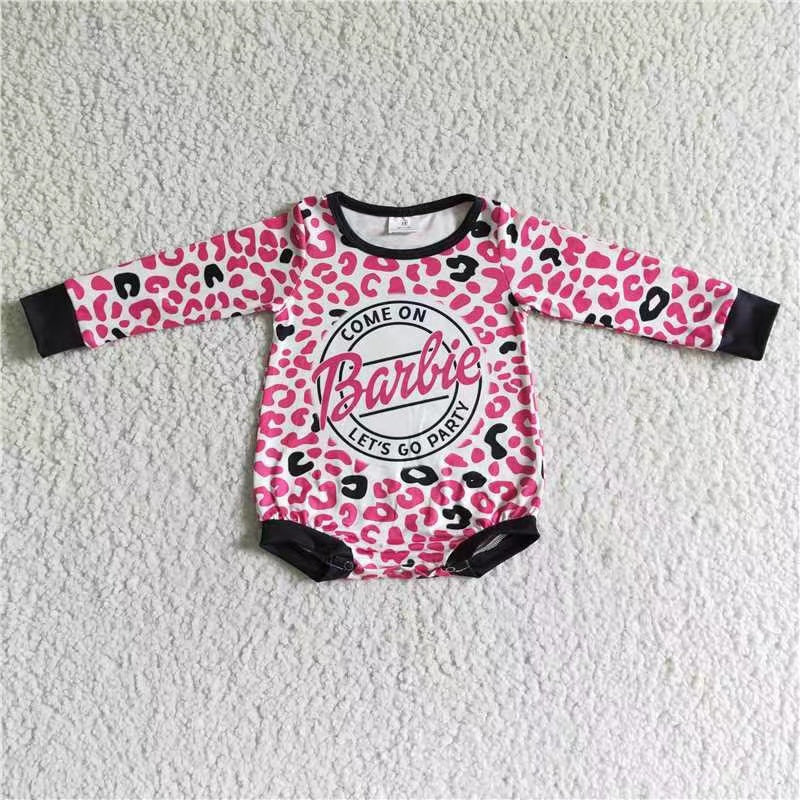 LR0023 pink leopard babie long sleeves girl romper 20230228 RTS