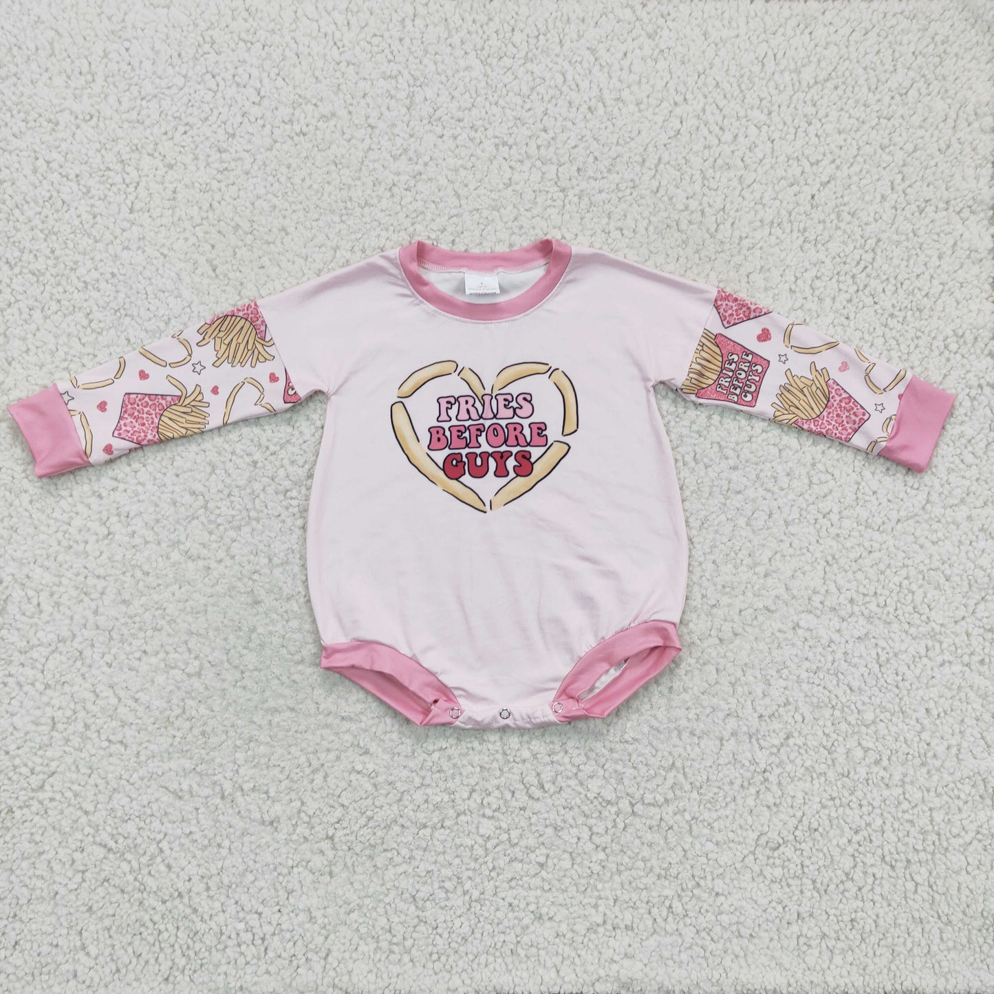 LR0231 RTS fires long sleeve girl bubble romper 1121