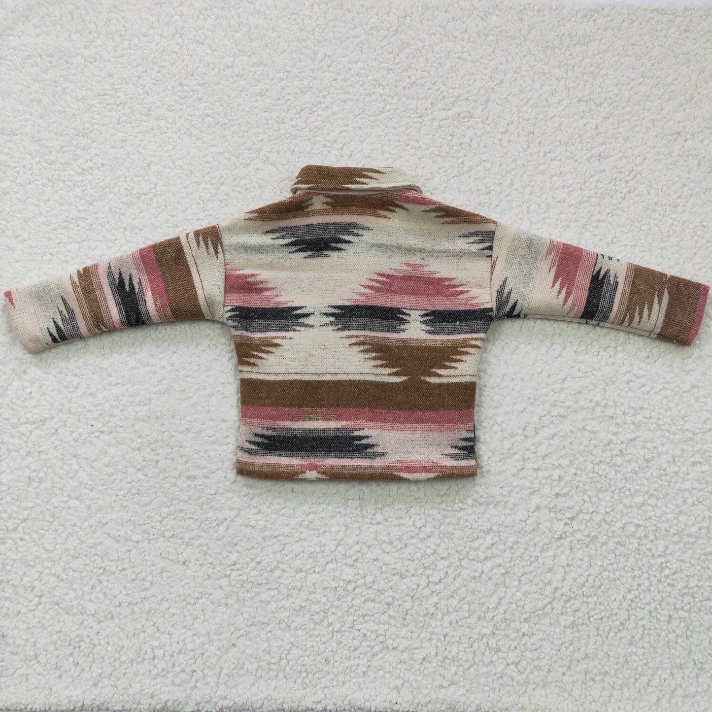 GT0084 brown AZTEC long sleeve Cotton shirt Shackets Jacket coat RTS 20230304