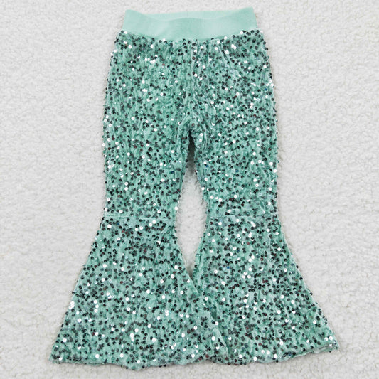 P0109 kids sequin long bell pants RTS Free shipping order $100+