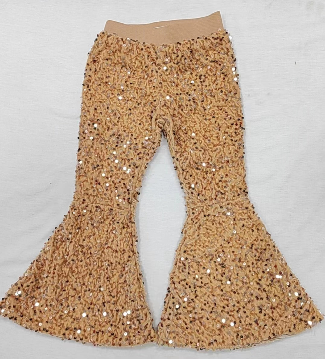 P0110 kids sequin long bell pants RTS RTS Free shipping order $100+