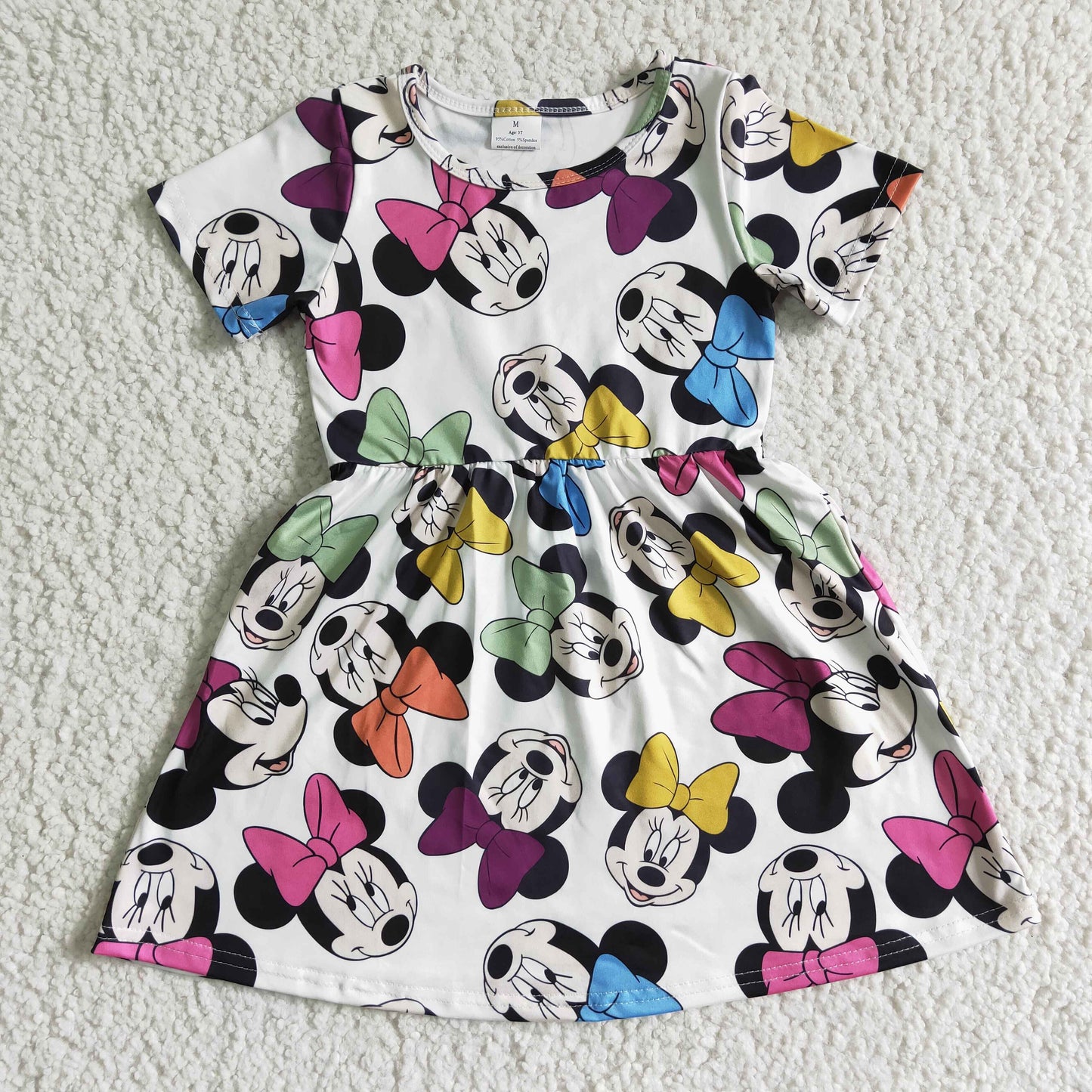 PROMOTION GSD0086 mouse short sleeves girl dress clothes RTS 20230331