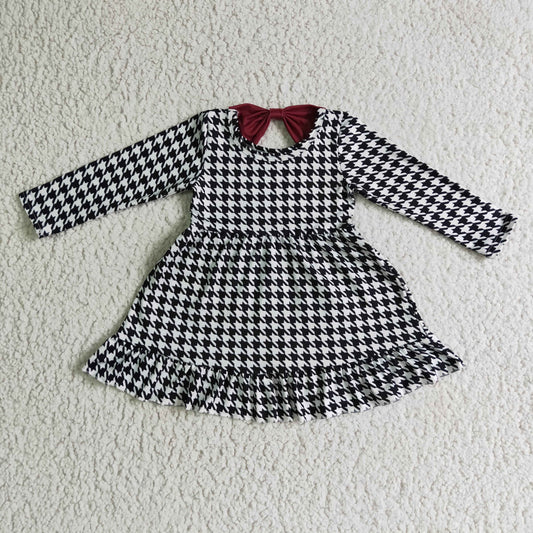 1008 RTS long sleeve FALL plaid girl DRESS