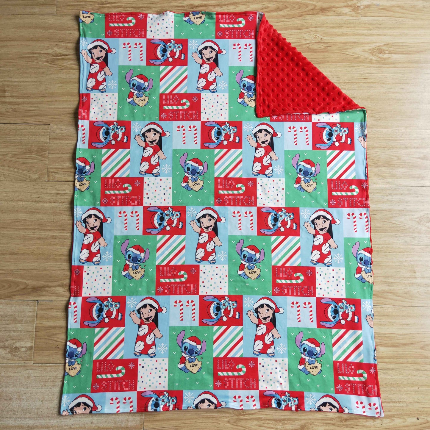 BL0032 cartoon christmas baby blanket 1122 RTS