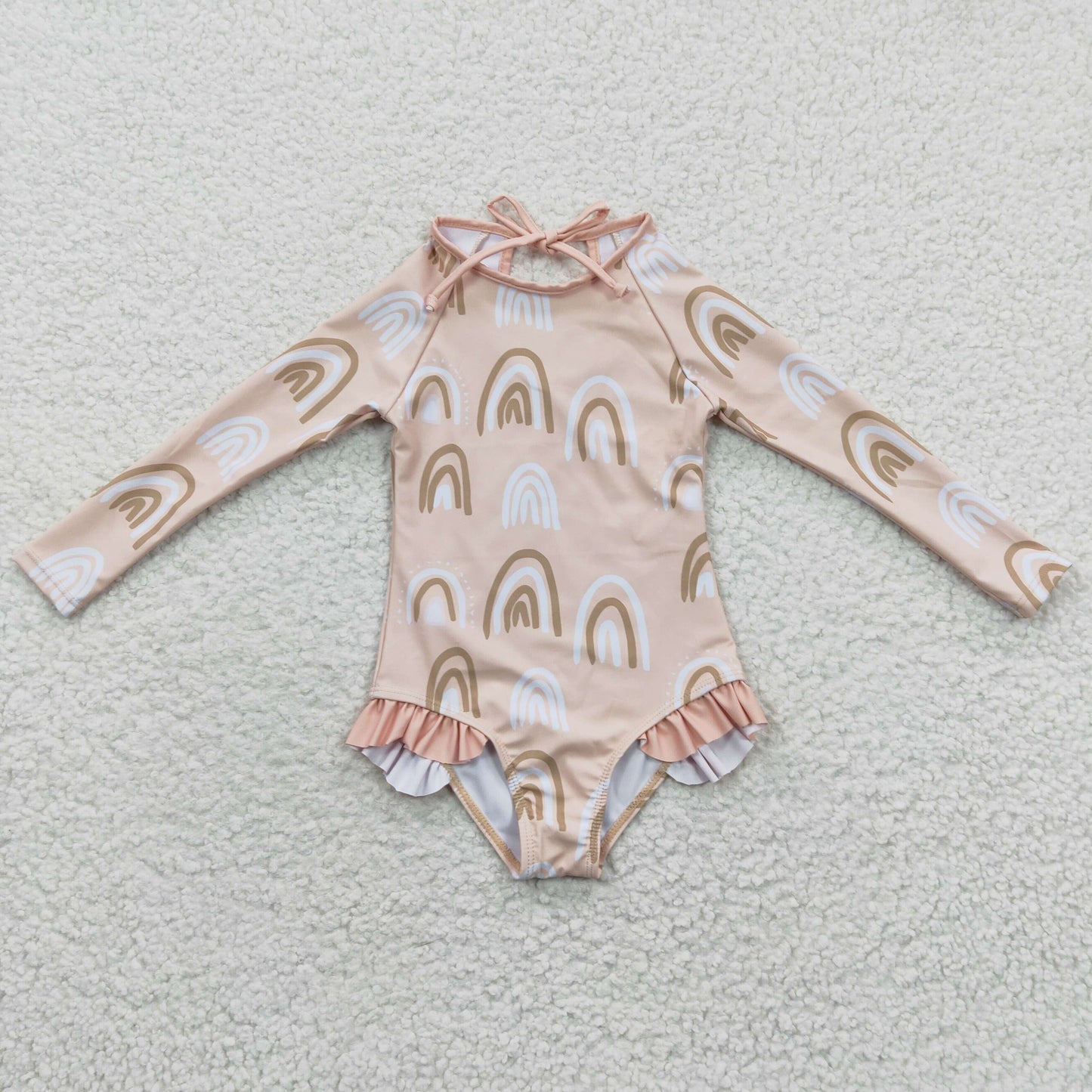 S0086 girls swimwear flower rose swim suit RTS 20230404