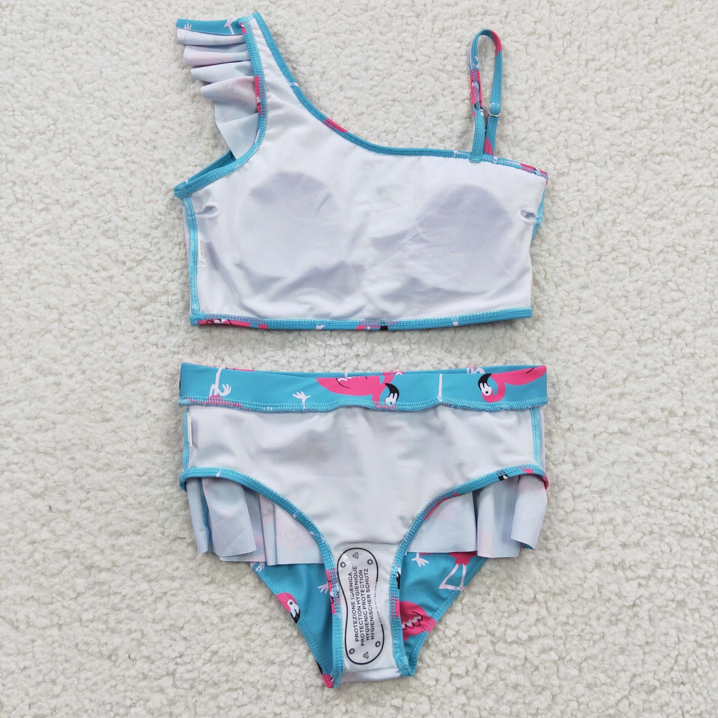 S0087 Flamingo girls swimwear swim suit 20230412 RTS