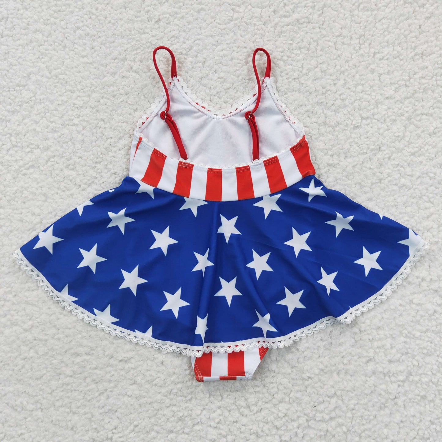 S0091 Sunshine Swing USA July 4th swim swimware swimsuit 20230418 RTS
