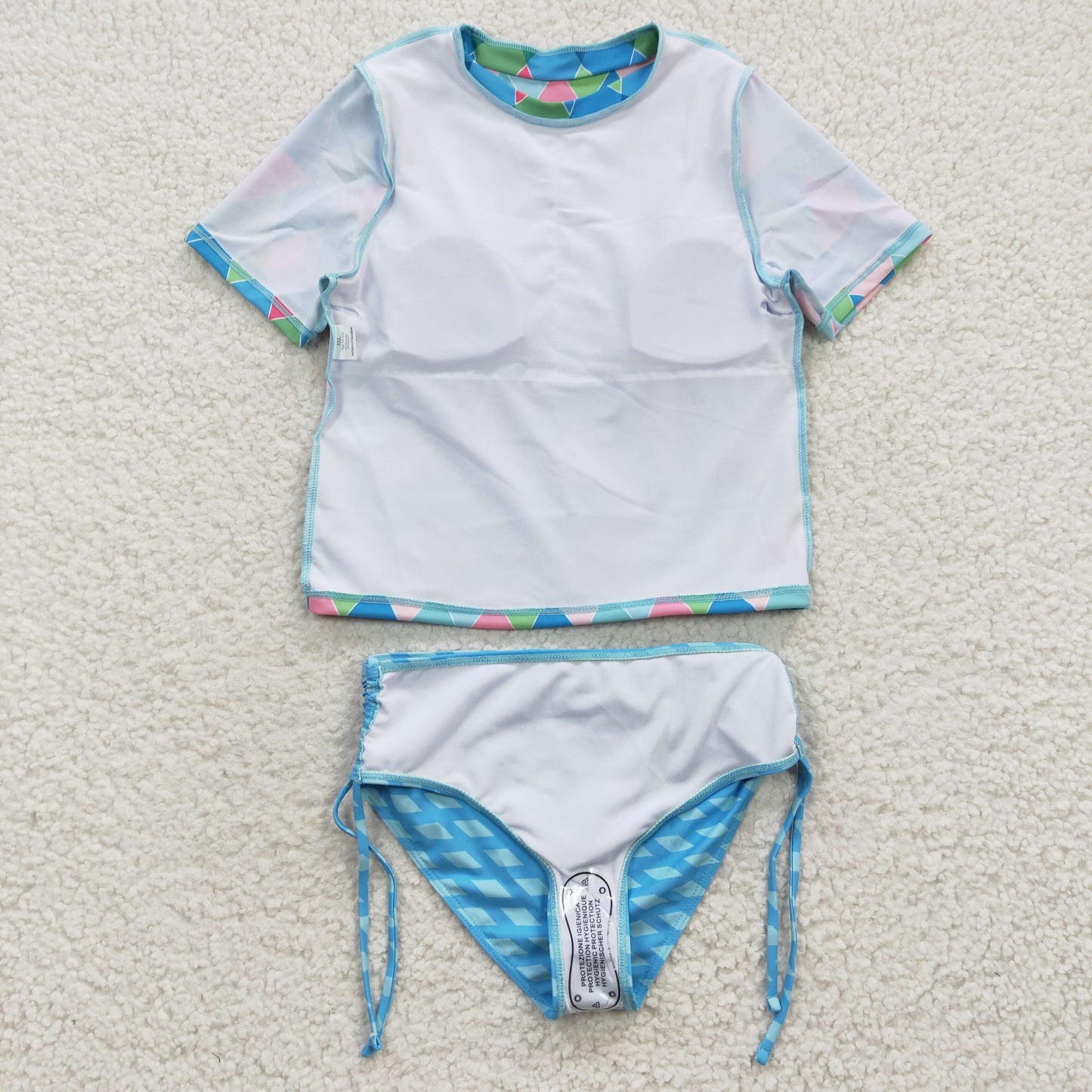 S0114 swimwear rhombus swimsuit 20230412 RTS