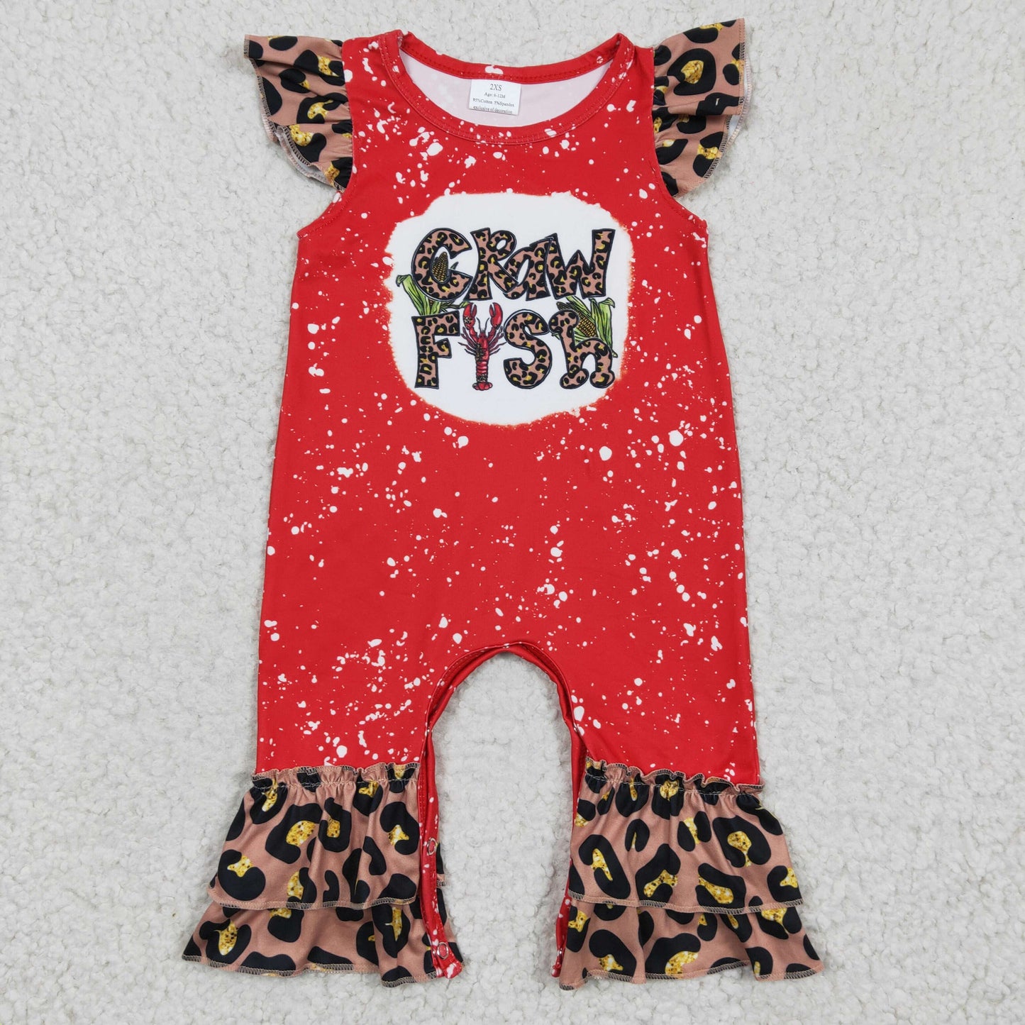 promotion RTS SR0149 fish craw short sleeve girl romper 20230105